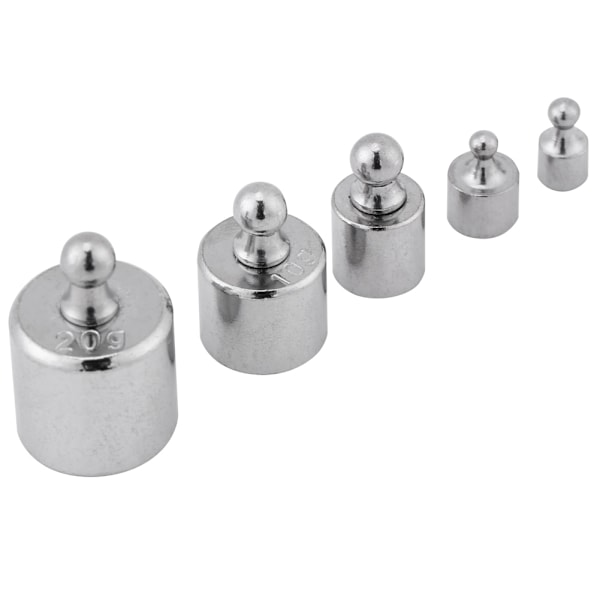 5 st 1g 2g 5g 10g 20g Grams Precision Kalibreringsvikt Testuppsättning Ny