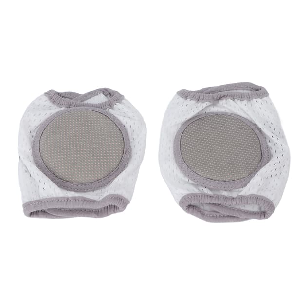 Baby Kravleunderlag Blød Bomuld Elastisk Unisex Forebygger Skrid Sikker Spædbarns Knæbeskyttelse Cover Grå