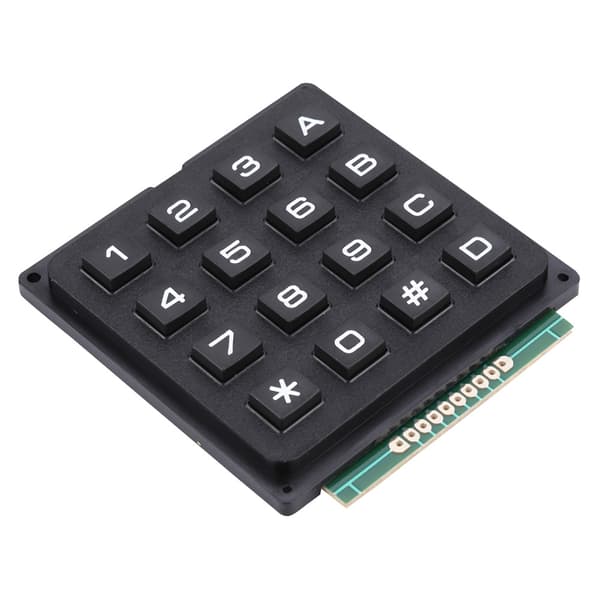 Tangentbordsmoduler med 16 tangenter 4x4 Tryckknappar Extern knappsats för MCU