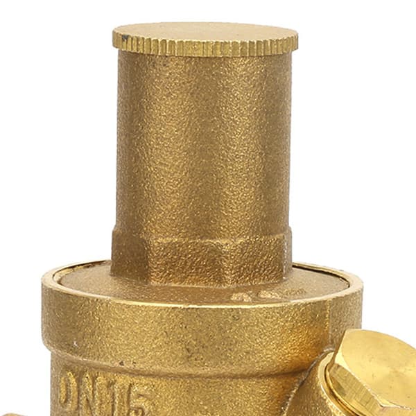1 stk. Messing Justerbar Vandtryksreducerende Regulatorventil Gevind DN15 1/2\"