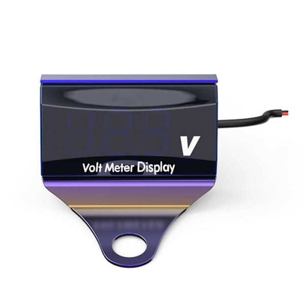 Motorcykel DC 10-150V Digital Voltmeter LED Display Vandtæt Spændingstester Batteri Monitor Måler med Beslag