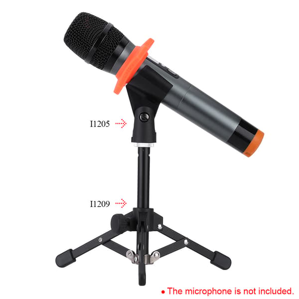 MS-12 Mini Vikbar Bordsstativ Mikrofon Mic Stativhållare