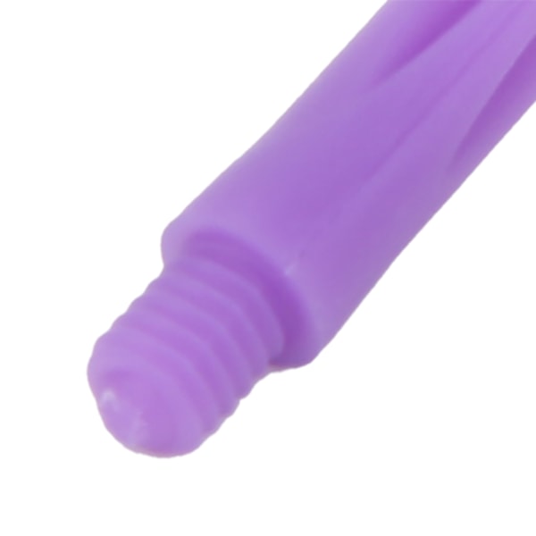 3 st 2BA Integrerade Transparenta Dart Skaft och Flights Standard Form Anti Break Lila
