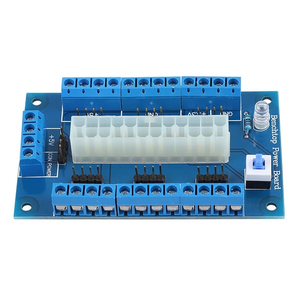 24/20Pin ATX Strømforsyning Bænk Top Breakout Board Modul Adapter Til Computer PC
