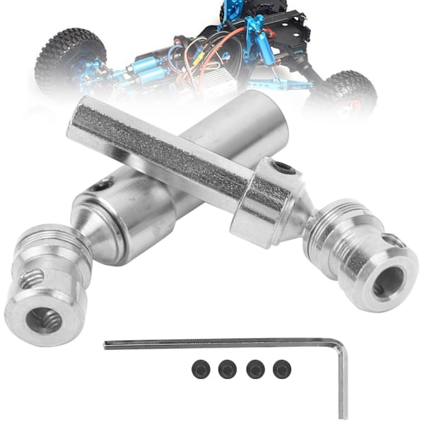 Metall CVD Bakre Drivaxel Reservdelar Passar för WLtoys 12428 12423 1/12 RC Bil Silver