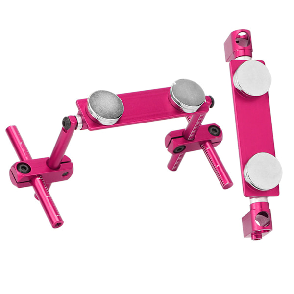 Aluminium Magnetisk Stealth Osynlig Karossfäste Kit för HSP 1/10 RC Racing Bil (Rosa)