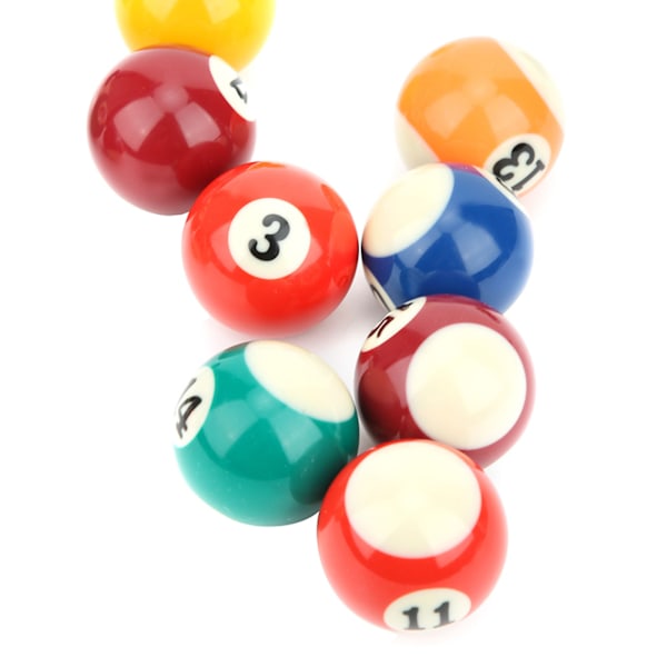 16 st Eco-vänliga 38MM Resin Barn Billjardboll Leksak Mini Biljardbord Tillbehör