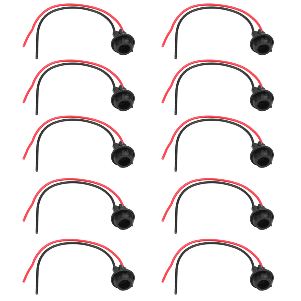 10 stk. Bil T10 Lampe Pære Sokkel Holder Kobling Forlengelse LED Wedge Lys Base Adapter