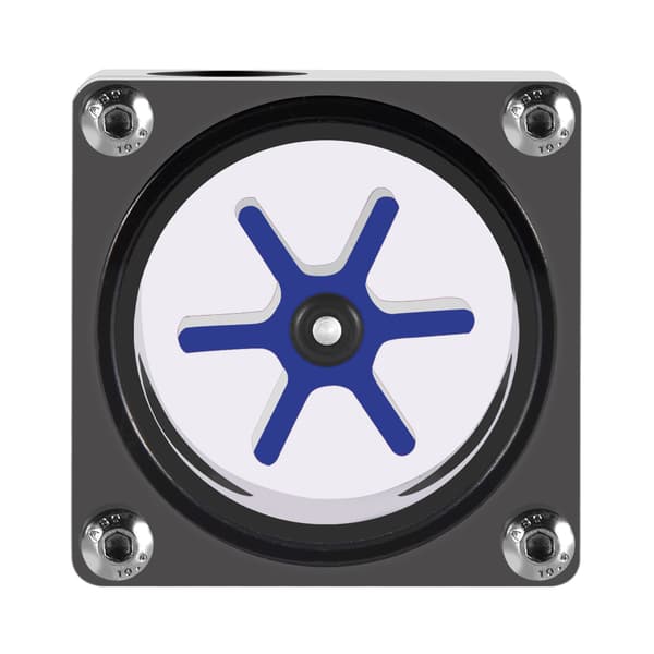 6 Impeller 3-vejs Flow Meter Indikator til PC Vandkølingssystem G1/4 Gevind