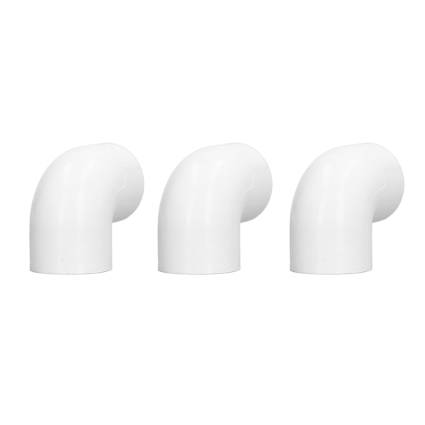 12 stk. PVC Rørfittings 90 Graders Albue Adapter 2 Vejs Plast Vandforsyningssamlinger 32 mm ID