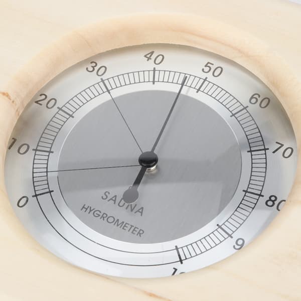Bærbar 2-i-1 Træ Termo Hygrometer Termometer Hygrometer Damp Sauna Rum Tilbehør