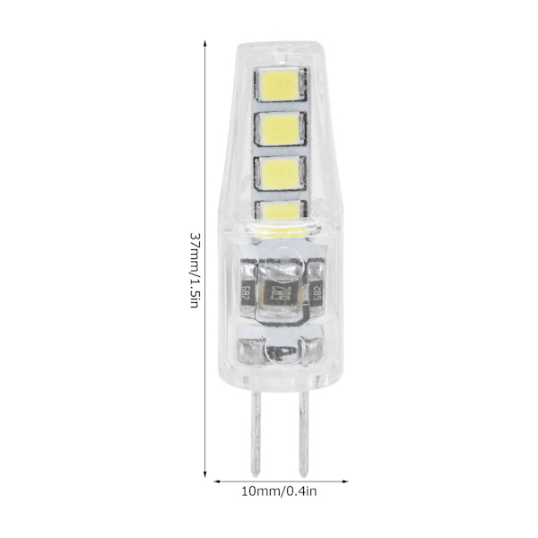 10 st G4 8LED-lampor 2835 Lampchips 2W 360 graders PC-lampa för hemmakontor 220V Vit ljus