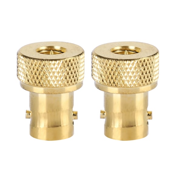 2 stk. Gull BNC Hunn Til SMA Hann Konverter Adapter Kobling