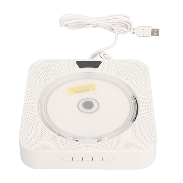 Bluetooth Væg CD Afspiller Real Time Forbindelse Multifunktionel Port Bærbar CD Musikafspiller med Fjernbetjening 100‑240V EU Stik