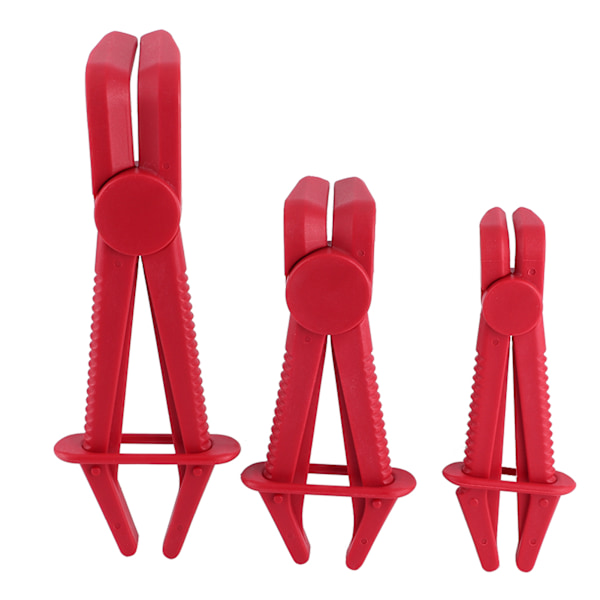 3-pack Nylon Flexibla Slangklämmor Tångset för Broms Bränsle Gas Kylvätska Radiator Slangar