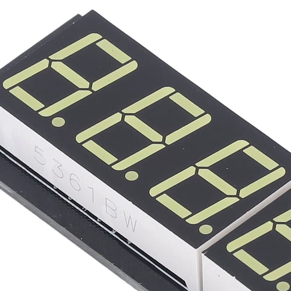 LED Display Digital Tube 6-sifret 7-segment desimalt hvitt lys digitalt displaymodul