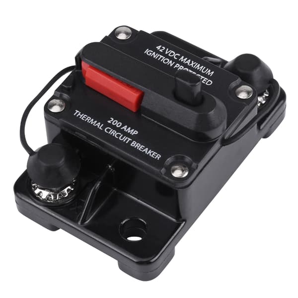 DC12V-42V Bil Stereo Lyd Inline Strømbryter Manuell Tilbakestilling (200A)