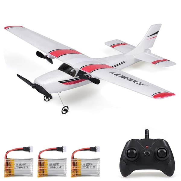 FX801 Fly 2.4GHz 2CH RC Fly Utendørs Flyleker for barn gutter med 3 batterier