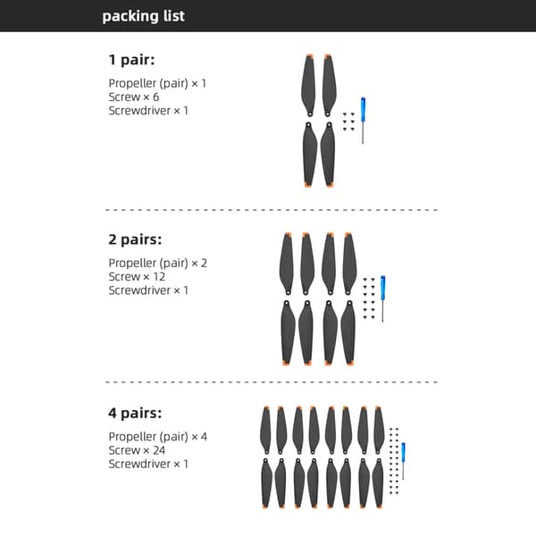 16 stk. propeller erstatning for DJI MINI 3 PRO fjernkontroll drone tilbehør
