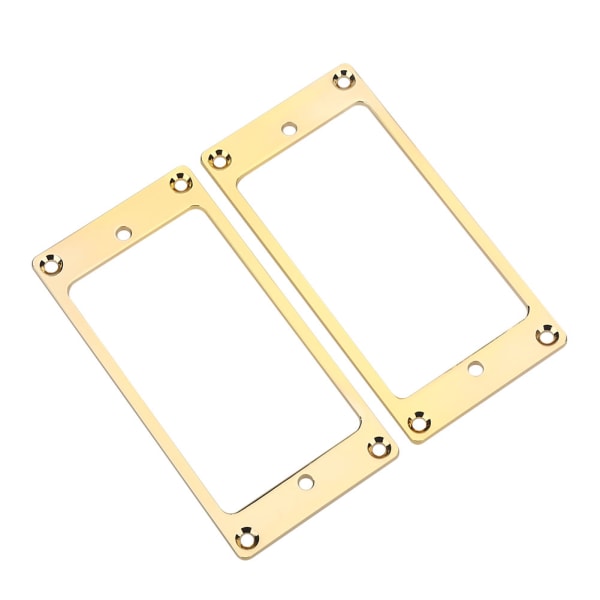 2 stk. Metall Humbucker Pickup Ramme Monteringsringer Reservedeler for Elektriske Gitarer (Gull)