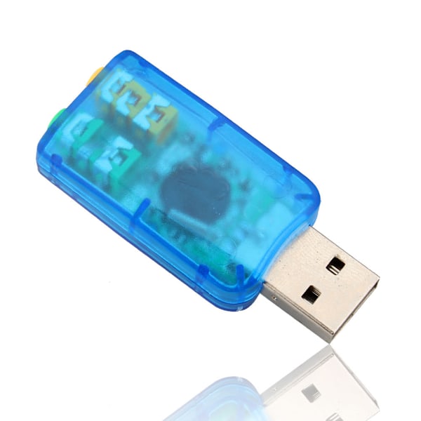 USB 2.0 Virtuaalinen Ulkoinen Mikrofoni Kaiutin 3D 5.1 Kanavainen Ääni PC Äänikorttisovitin