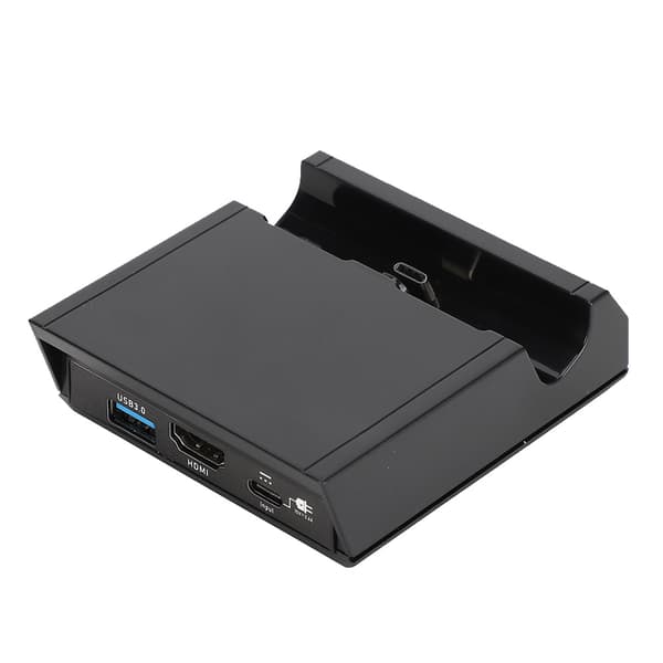 HDMI Bærbar Opladningsdockingstation Skrivebordsoplader til Switch/Lite med Hovedtelefoninterface