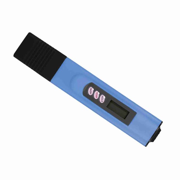 Digital LCD Vattenkvalitetstestpenna Renhetsfilter TDS-mätare Testare 0‑9999 PPM Temp Blå