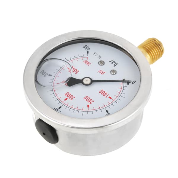 0‑400BAR 0‑5800PSI G1/4 68mm Dial Hydraulisk Trykkmåler