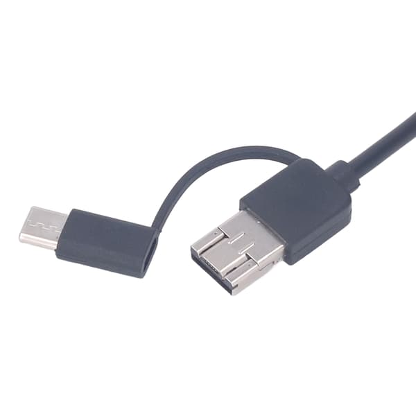 Endoskopkamera Mobiltelefon PC USB Typ C 3 I 1 för Android med LED-ljus för Bil 5 meter Hård Kabel 5,5 mm