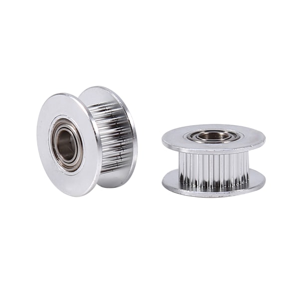 2 stk. Aluminium 5 mm Indvendig Diameter Tandrem Driv Remstrammer Med Leje til 3D Printer