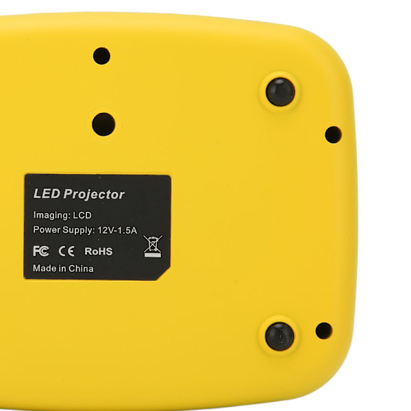 Mini Projektor LED WiFi USB-tilkobling 1080P Innebygd Høyttaler Bærbar Projektor for Hjemme Camping Reise 100‑240VEU Plugg 100‑240V