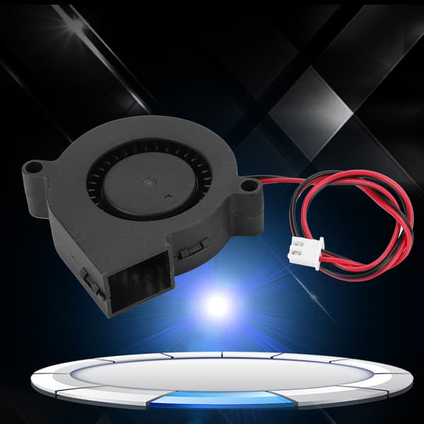 5015 5V Turbo Blæser 3D Printer Tilbehør Blæser Radiator Køleventilator PBT Anti-plast Materiale