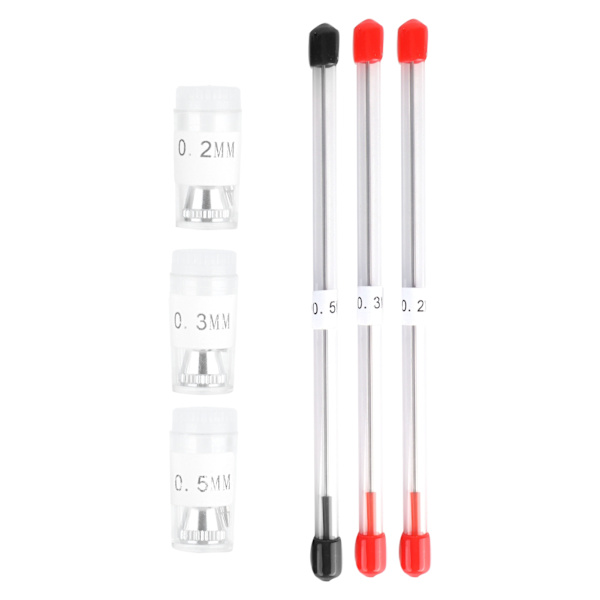 0.2/0.3/0.5mm Airbrush Dyse Airbrush Nål Dyse Hætte Udskiftningsdele til Sprøjtepistol