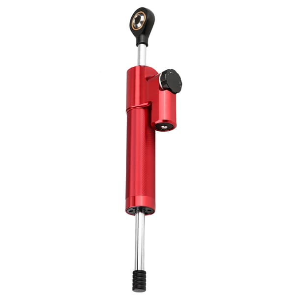 Universal Motorcykel Aluminium Legering Styredæmper Stabilisator (Rød & Sort)