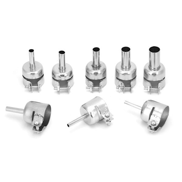 8 stk. Varmluftpistol Dyse i Rustfrit Stål Varmebestandig Dyse til 850 Varmepistol 3~12mm