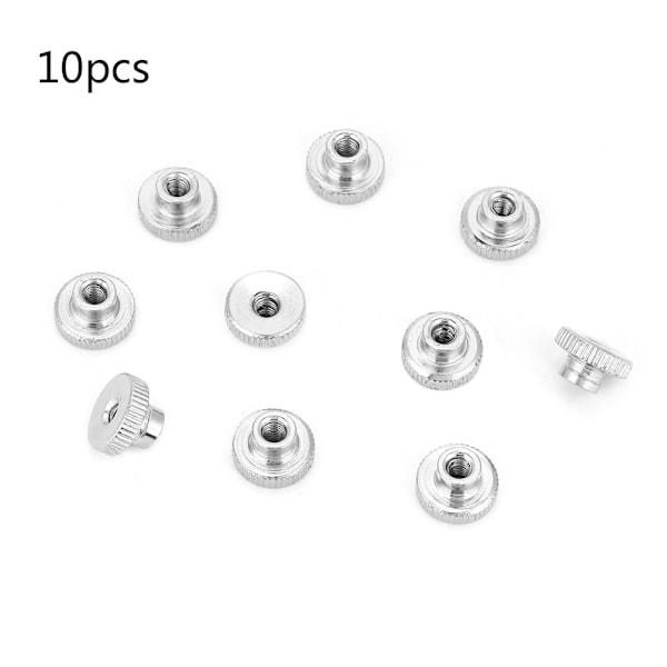M3 M4 M5 M6 M8 M10 Forniklet Kulstofstål Håndspænd Knurled Fingerskruer (M3 10 stk)