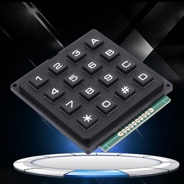 Tangentbordsmoduler med 16 tangenter 4x4 Tryckknappar Extern knappsats för MCU