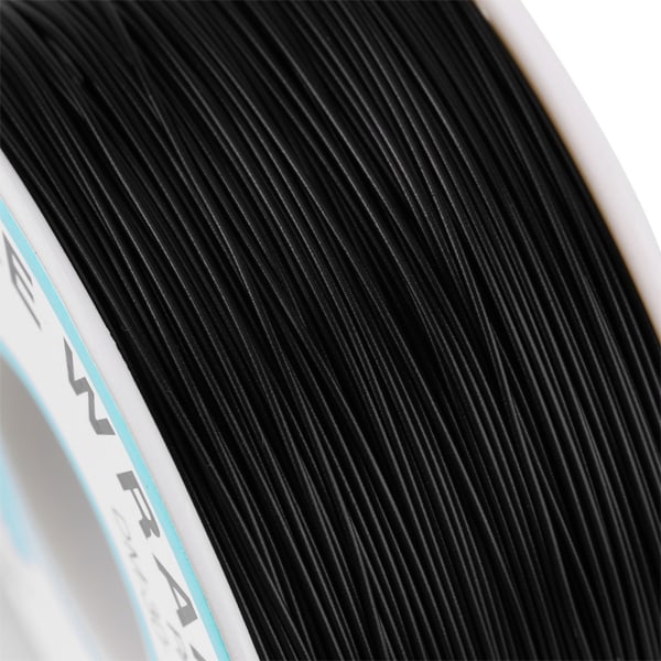 0,25 mm trådlindning Enkeltrådskärna 30AWG-kabel 250 meter svart