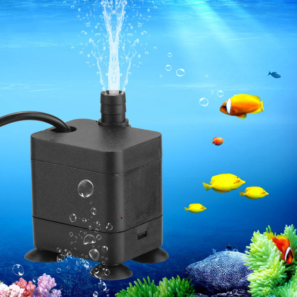 1st USB Micro dränkbar mini vattenpump Tyst pump för akvarium akvarium