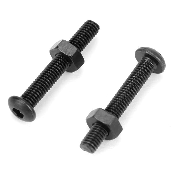 300 stk. M3 Sort 10.9 Kvalitet Knaphoved Hex Socket Skrue Bolt Møtrik Sortimentssæt