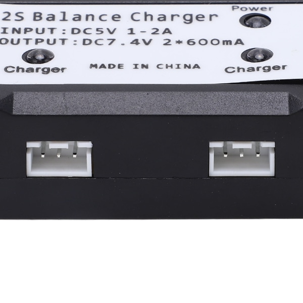 2S Balance Lader 7.4V LiPo Batterioplader til Wltoys RC Bil Båd Fly Legetøj Sort