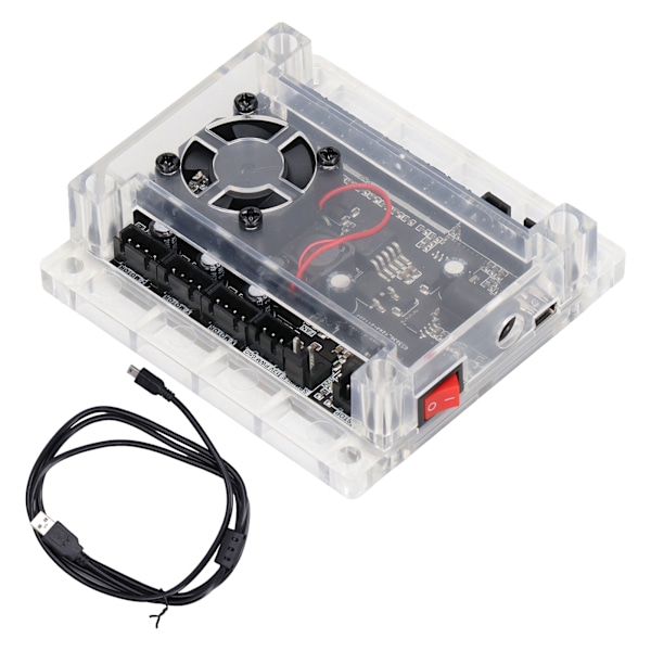 Styrkort för CNC-graveringsmaskin, 3 axlar för GRBL 1.1F V3.4 USB DIY Liten Graveringsstyrenhet