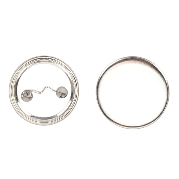 100 Sarjan Pinssipohjaosat Tukevat Metallimuoviset Ruosteenkestävät Sileät Napinvalmistustarvikkeet DIY-merkkeihin 44MM