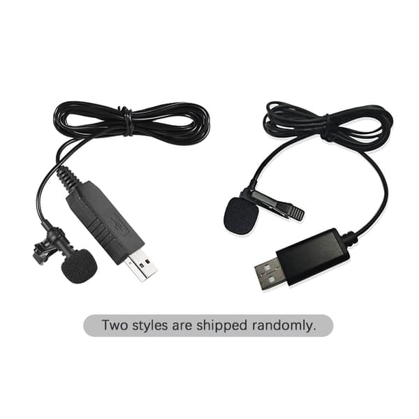 150 cm bærbar mini clip-on omni-directional stereo USB-mikrofon til PC-computer