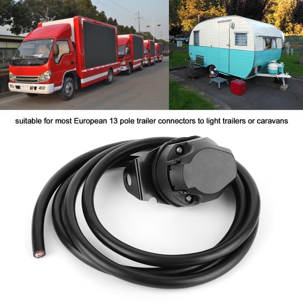 13-polet trailerledningsnet trailerstik ledningsforbindelse autostik til ledninger