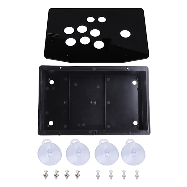 Svart Akrylpanel och Fodral DIY Set Kit Ersättning för Arkadspel