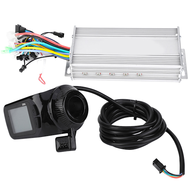 Vattentät LCD-displaypanel Elcykel E-cykel Scooter Borstlös Styrenhetssats (1000W48V)