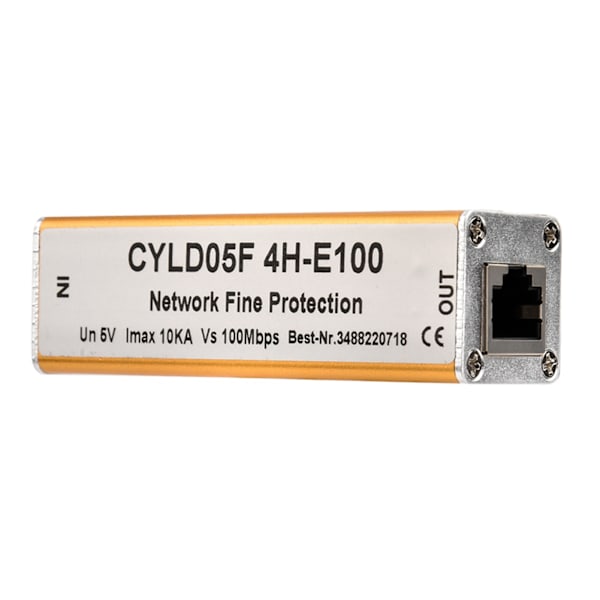 RJ45 RJ11 Adapter Ethernet Nätverksöverspänningsskydd Åskledare Skydd 5V