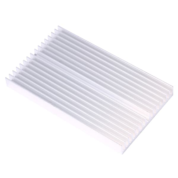 100*60*10mm DIY Køler Aluminiumsgitter Form Køleplade Chip til IC LED Power Transistor