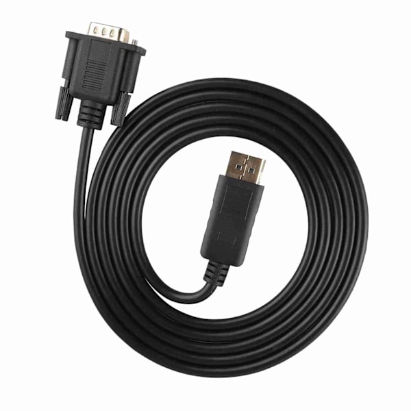 1,8 m HD 1080P DisplayPort til VGA Kabel Konverter Adapter for PC Laptop
